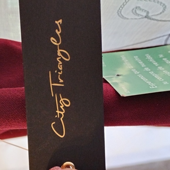 City Triangles Jr. Girl Mini Deep Ruby Dress With Short Lace Sleeves, S: 3 NWT - Picture 3 of 15